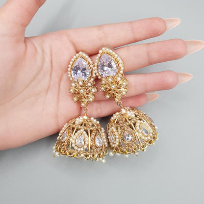 Royal Crystal Statement Jhumka