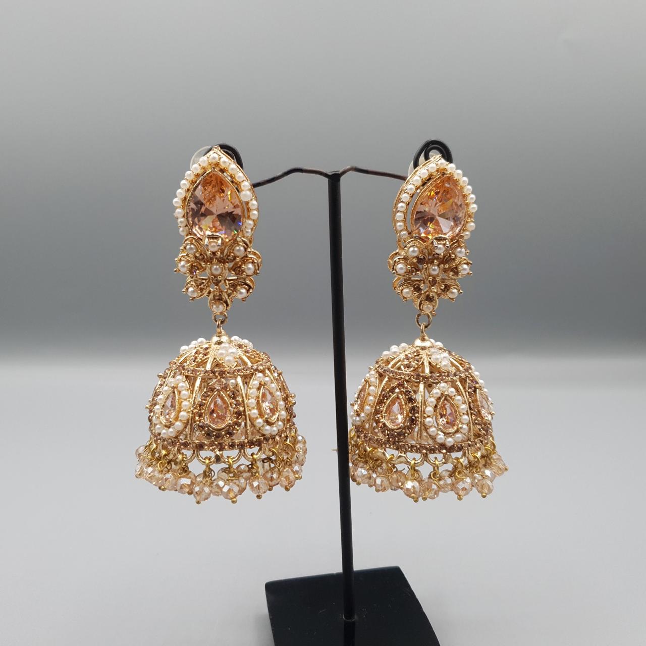 Royal Crystal Statement Jhumka