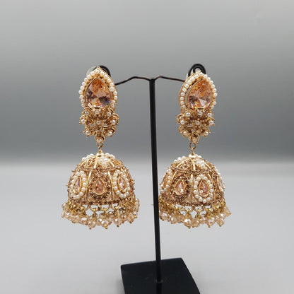 Royal Crystal Statement Jhumka