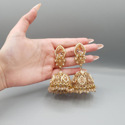 Royal Crystal Statement Jhumka
