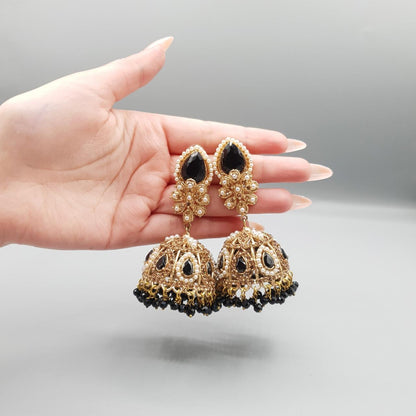 Royal Crystal Statement Jhumka