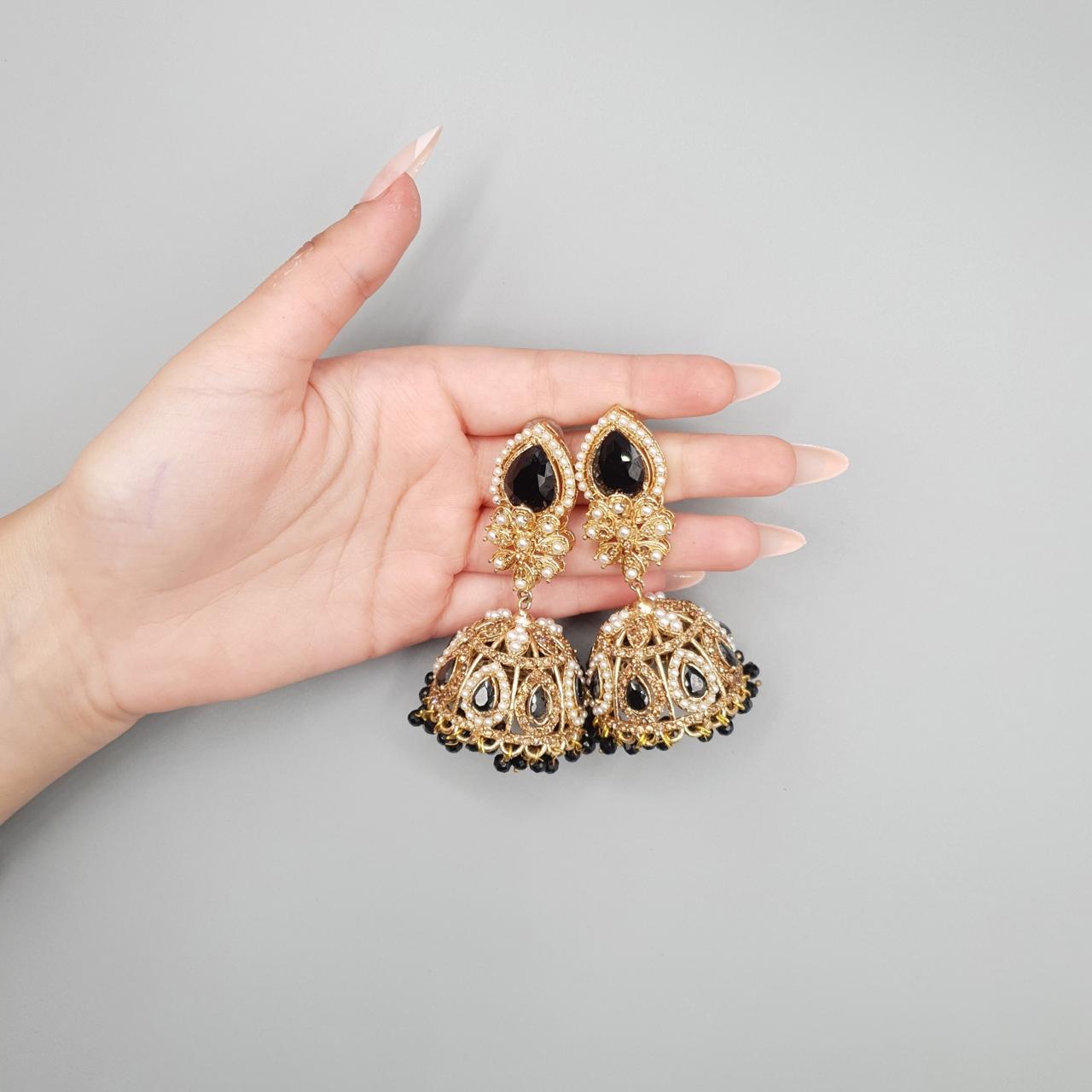 Royal Crystal Statement Jhumka