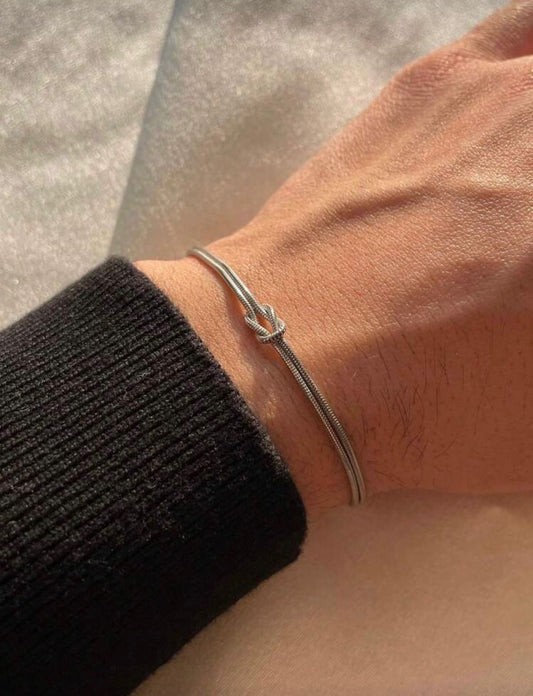 Infinity Snake Bone Bracelet