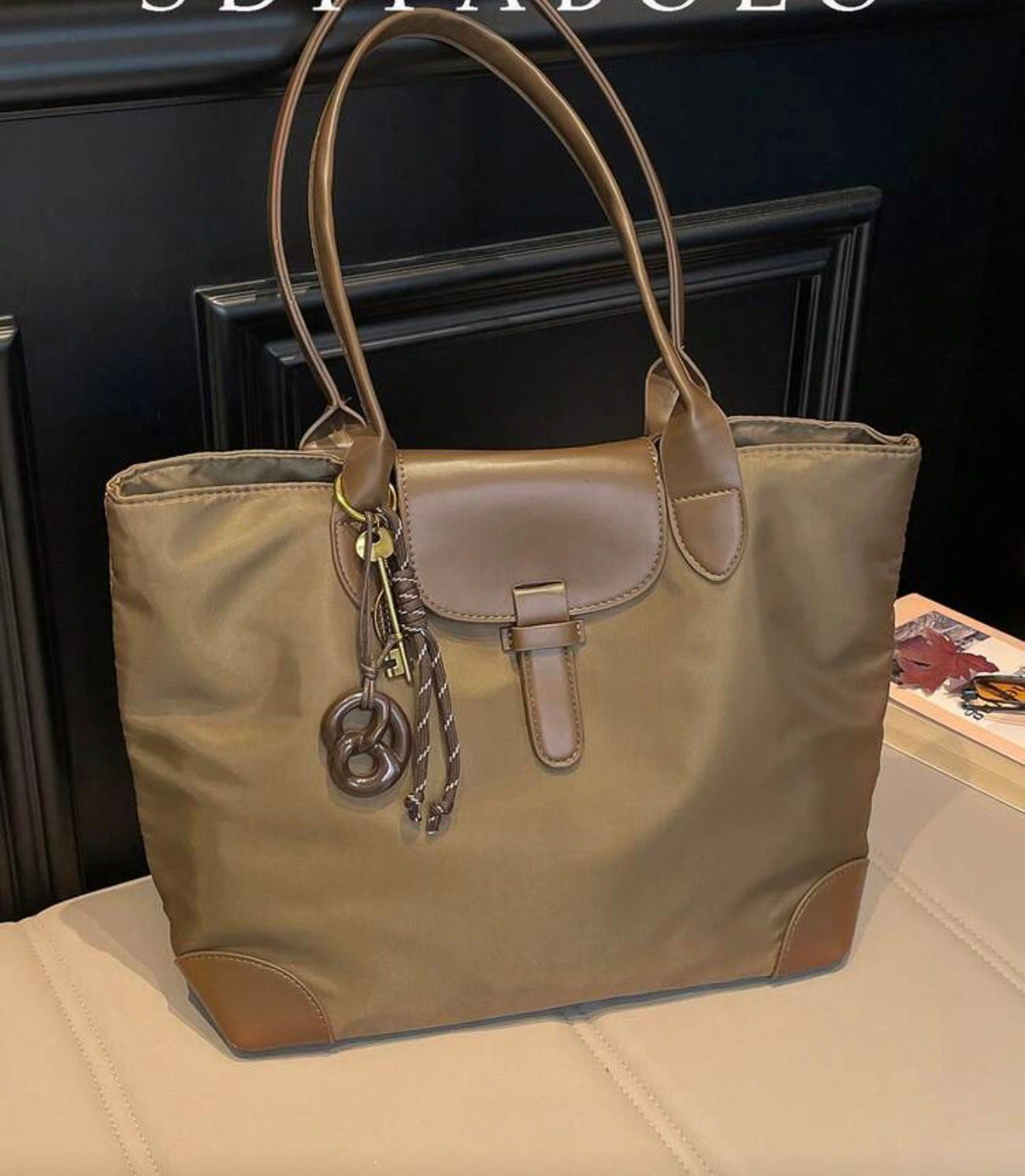 Classic Camel Brown Everyday Tote Bag