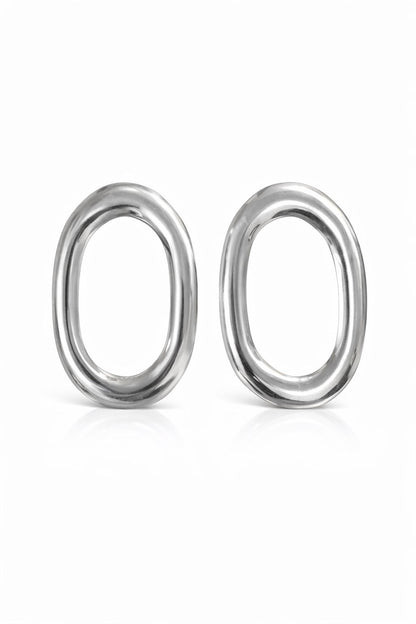 Statement Oval Hoop Earrings