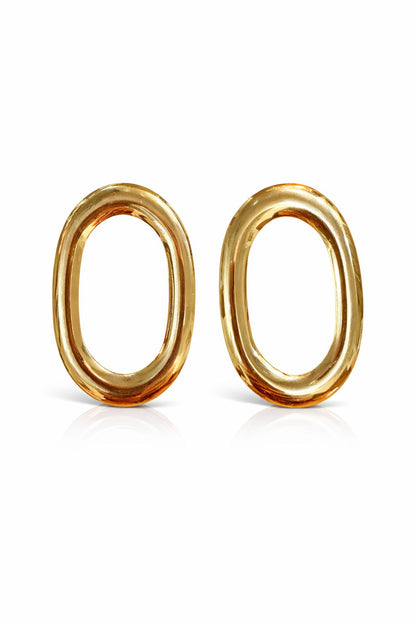 Statement Oval Hoop Earrings