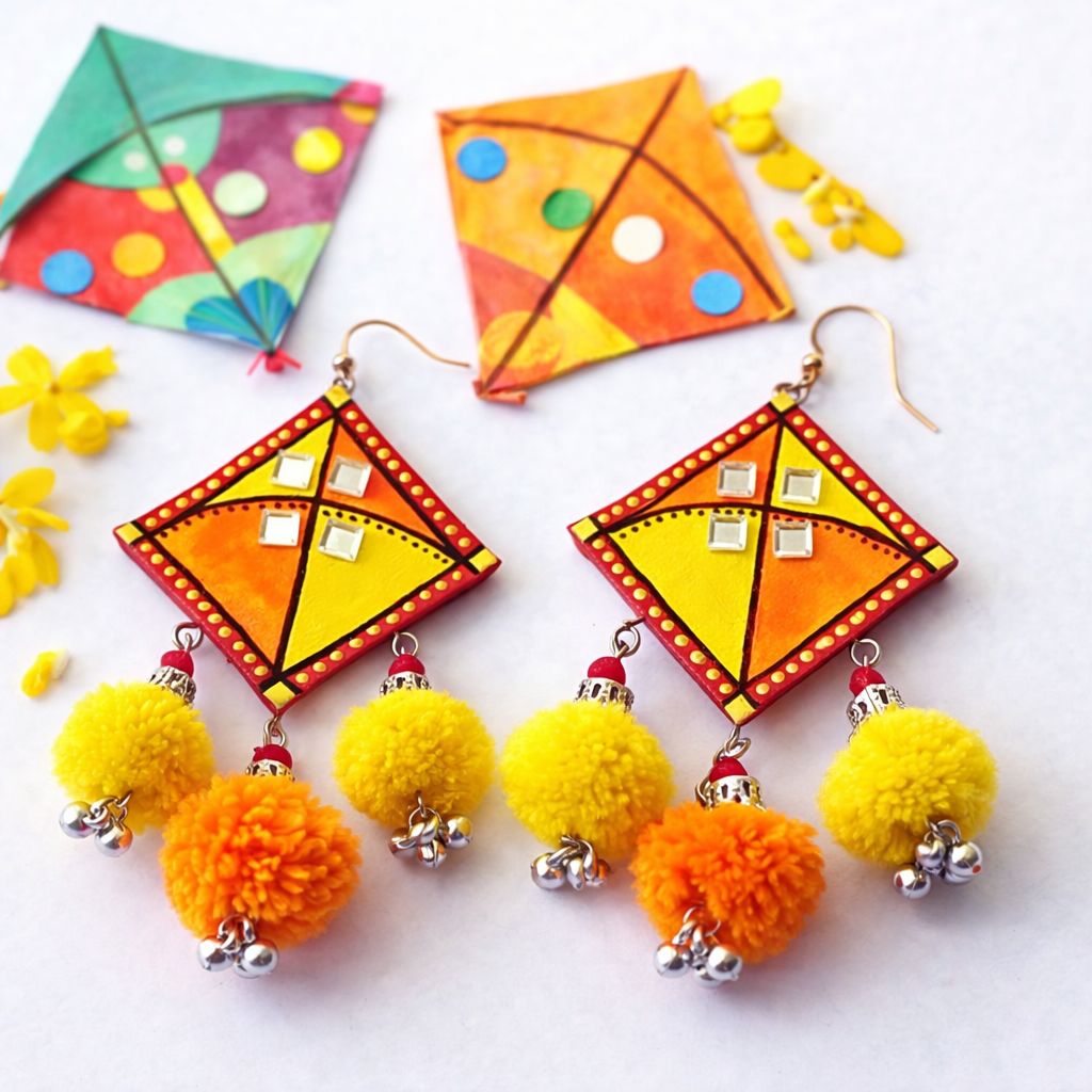 Basant Heritage Kite Earrings