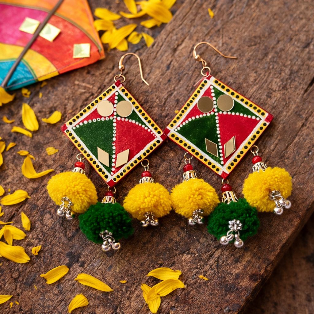 Basant Heritage Kite Earrings