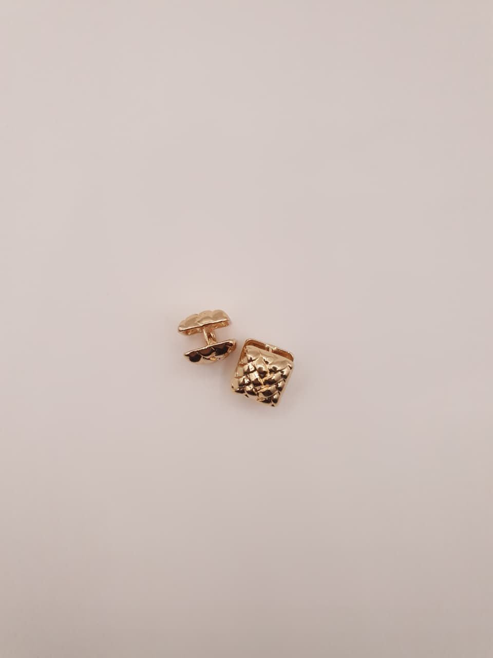 Quilted Square Huggie Earrings