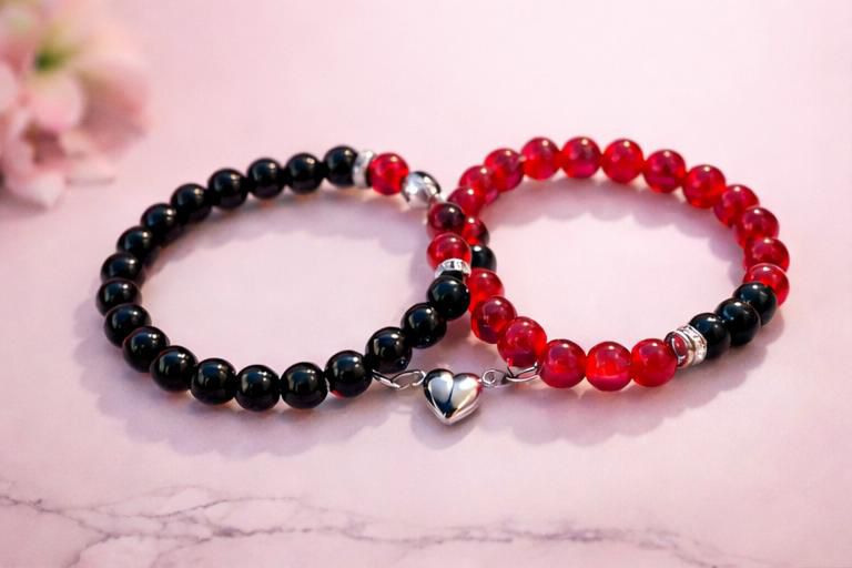 Soulmate Heart Couple Hand-Made Bracelets Set