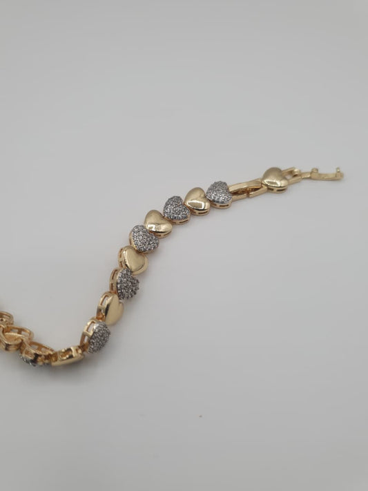 Zirconia Heart Bracelet
