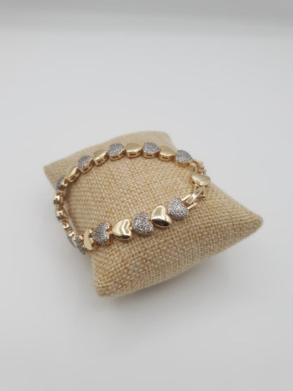 Zirconia Heart Bracelet