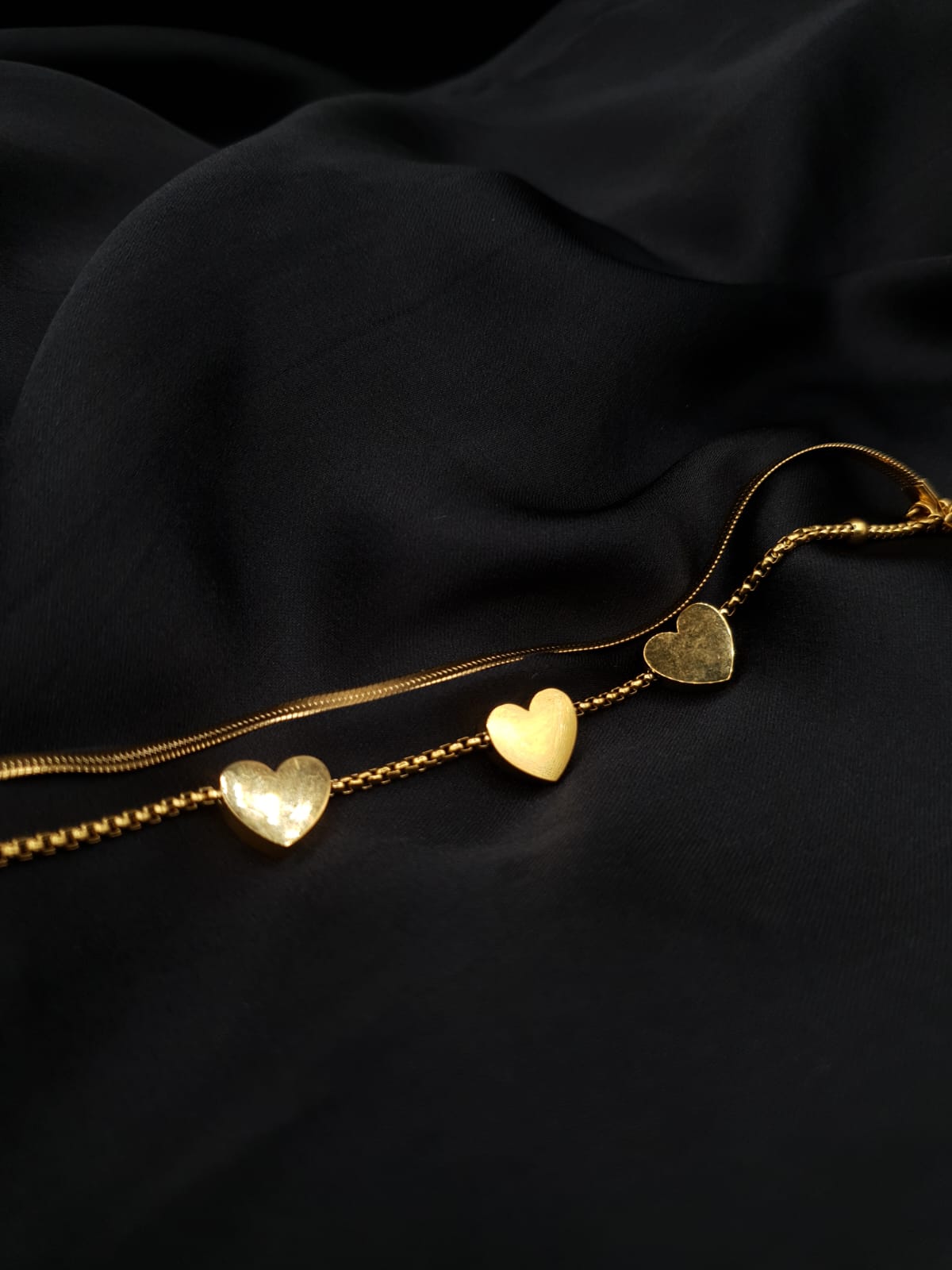 Triple Heart Stainless Steel Bracelet