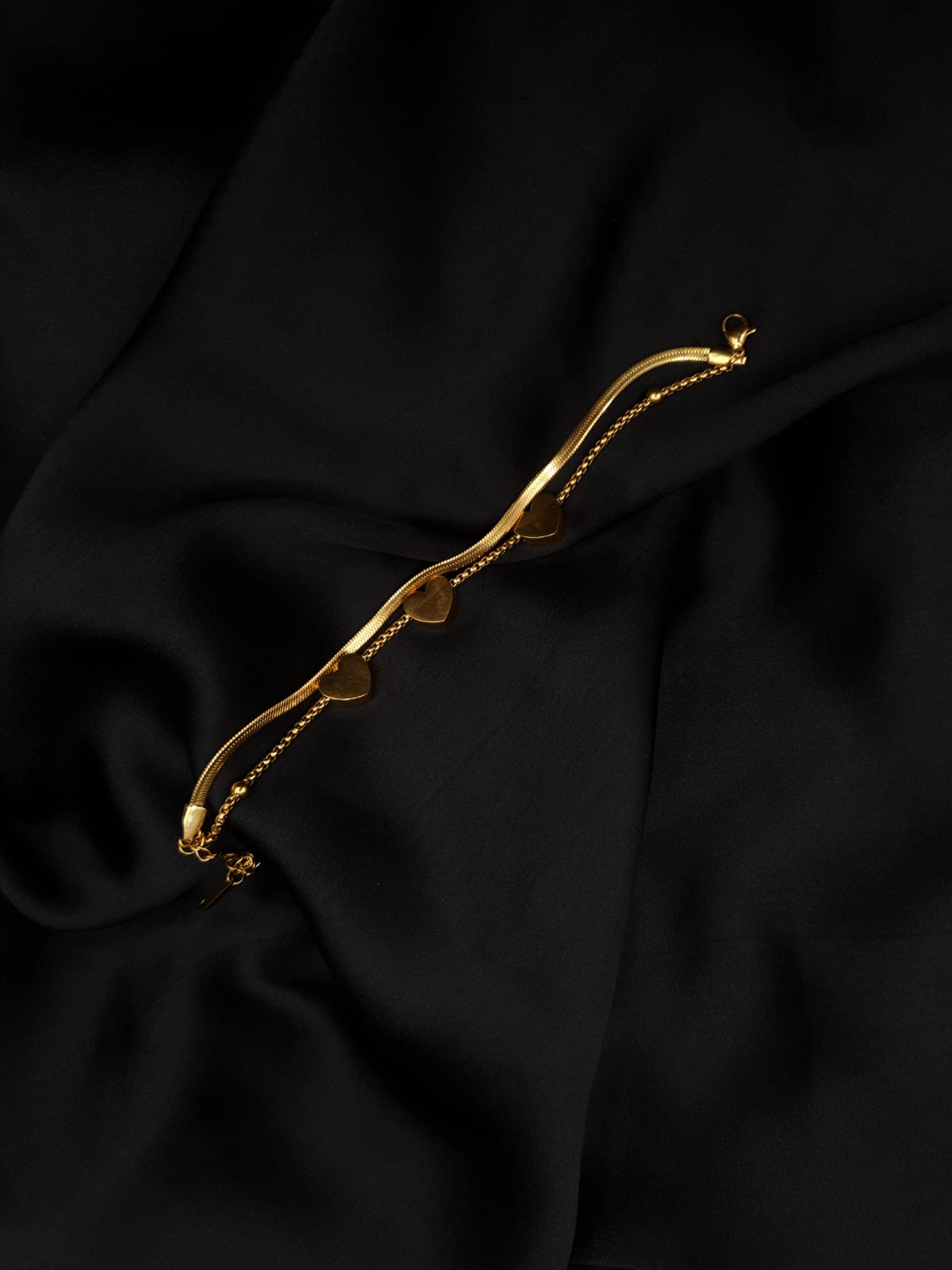 Triple Heart Stainless Steel Bracelet