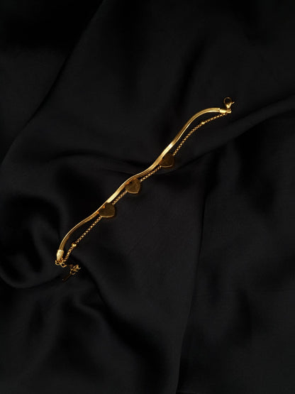 Triple Heart Stainless Steel Bracelet