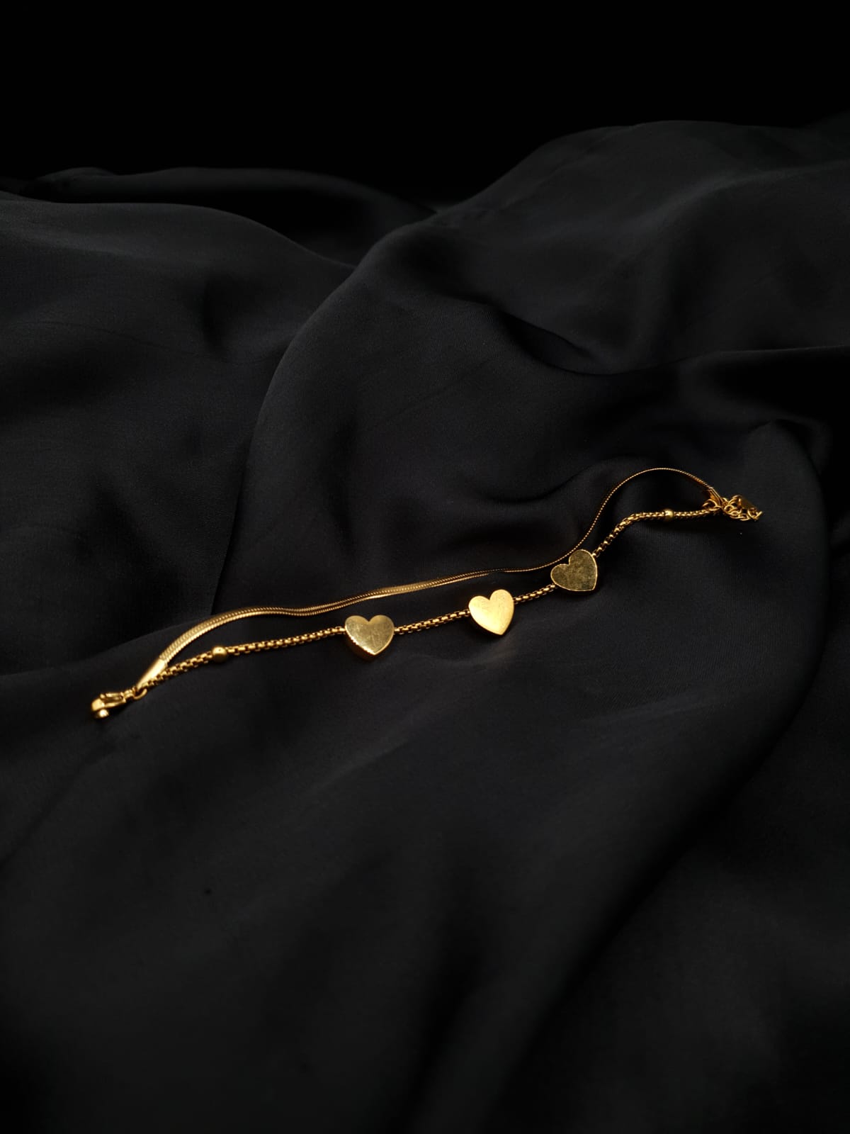 Triple Heart Stainless Steel Bracelet