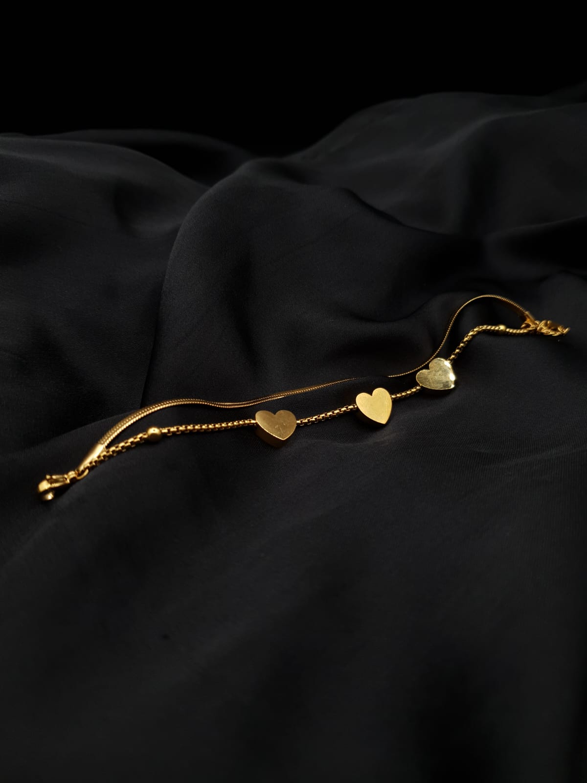 Triple Heart Stainless Steel Bracelet