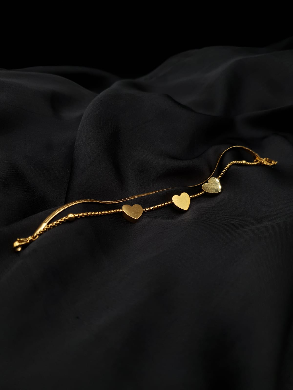 Triple Heart Stainless Steel Bracelet