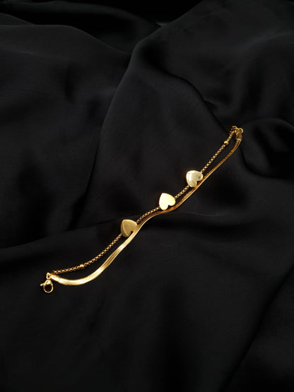 Triple Heart Stainless Steel Bracelet