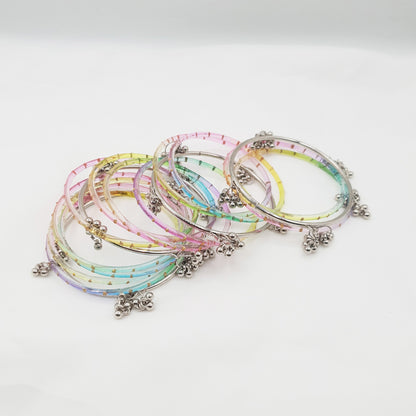 Traditional Raindrop Bangles & Ghungru Kara Set
