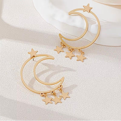 Celestial Star Hoop Earrings