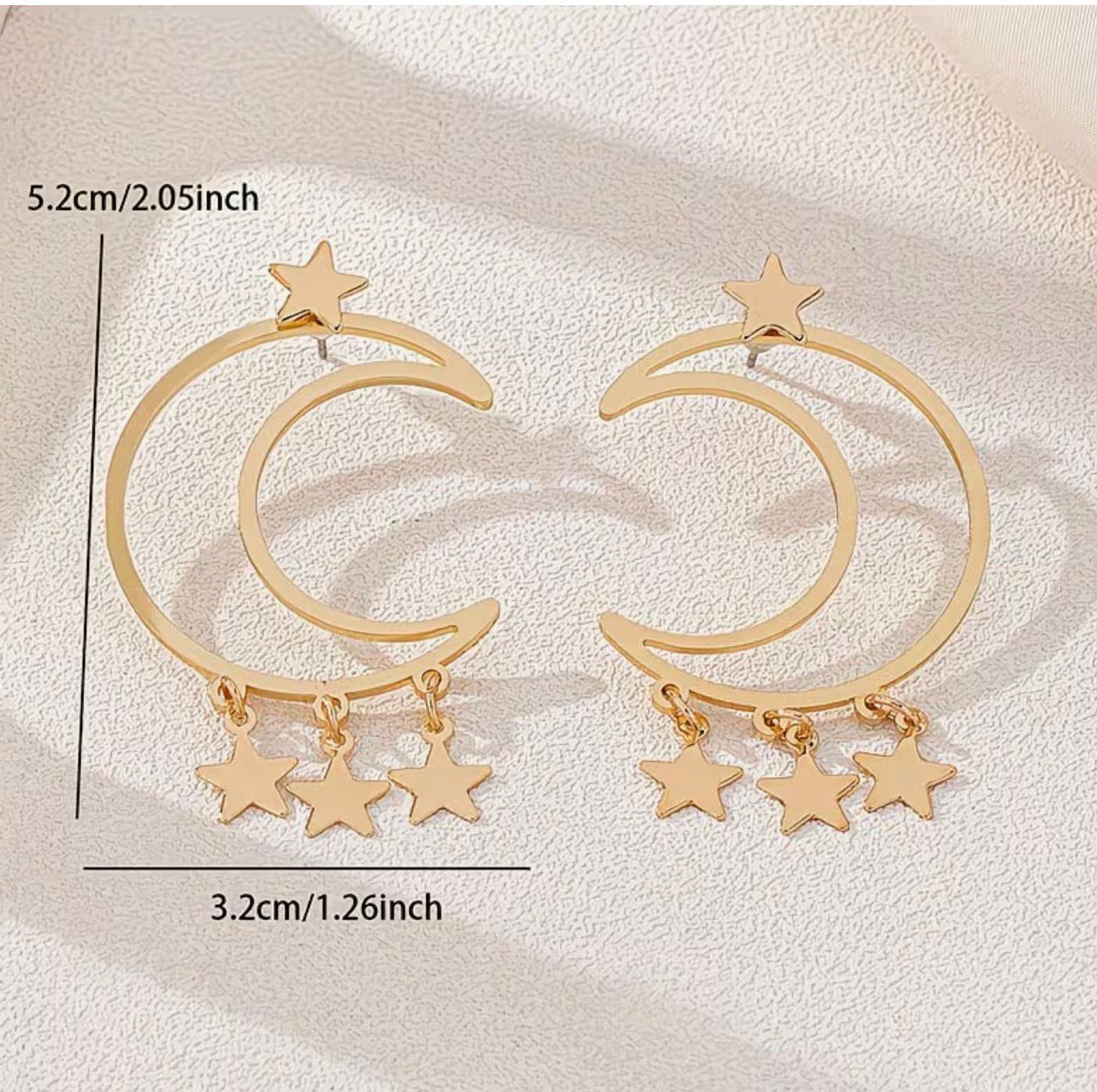 Celestial Star Hoop Earrings
