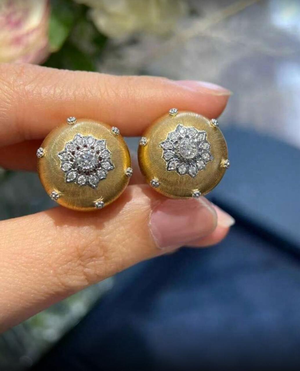 Elegant Round Statement Studs