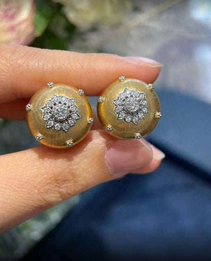Elegant Round Statement Studs