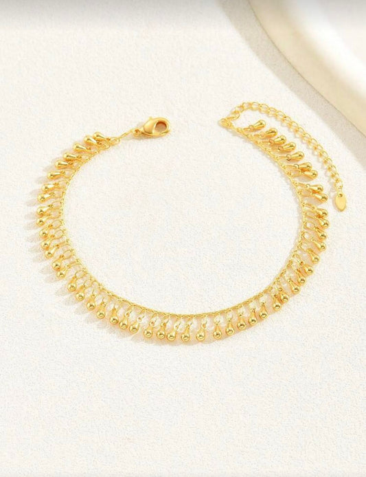 Gold Tassel Anklet