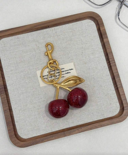 Red Cherry Keychain
