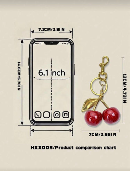Red Cherry Keychain