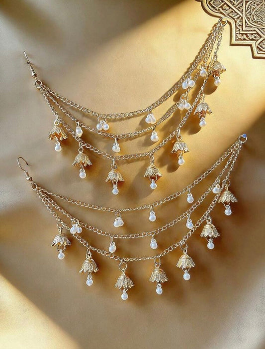 Layered Pearl Drop Chain Sahara&nbsp;