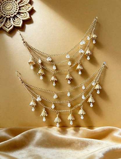 Layered Pearl Drop Chain Sahara&nbsp;
