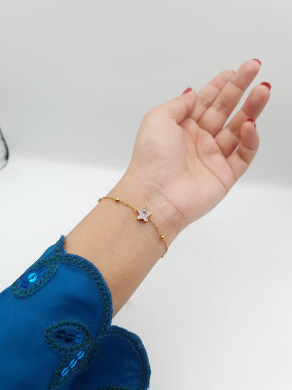 Starlight Crystal Gold Bracelet