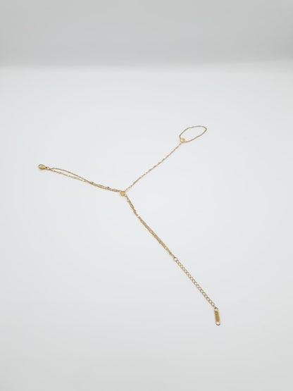 Delicate Gold Hand Harness Bracelet