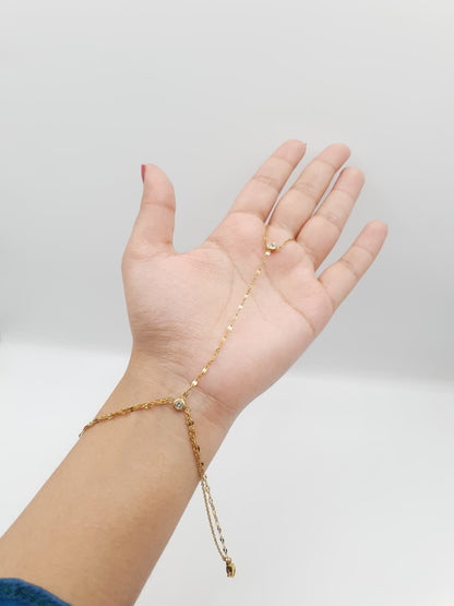 Delicate Gold Hand Harness Bracelet