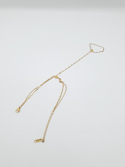 Delicate Gold Hand Harness Bracelet