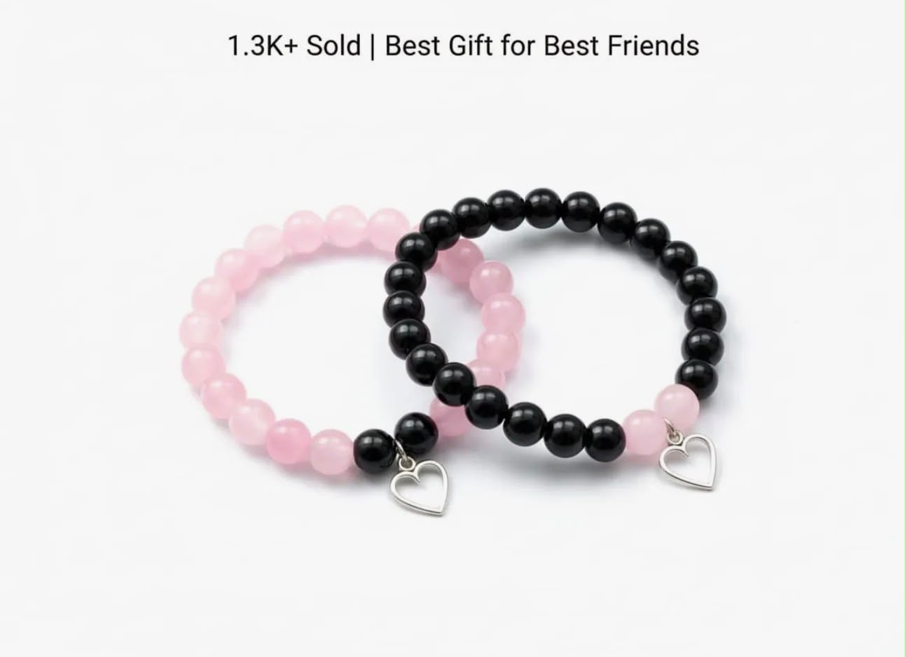 Soulmate Heart Couple Hand-Made Bracelets Set