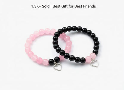 Soulmate Heart Couple Hand-Made Bracelets Set