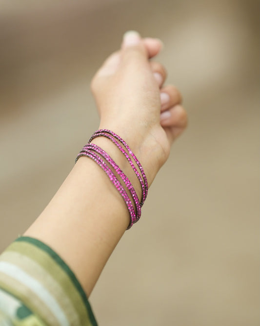 Crystal Wrap Bracelet – Gold Plated Multicolor Rhinestone Bracelet
