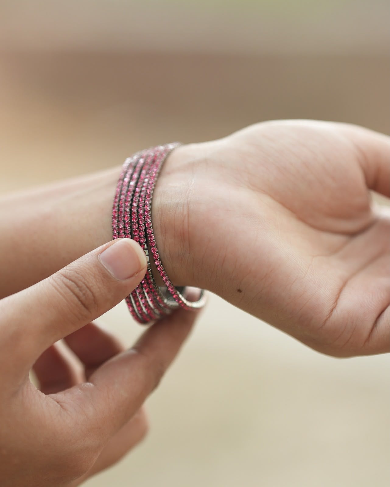 Crystal Wrap Bracelet – Gold Plated Multicolor Rhinestone Bracelet