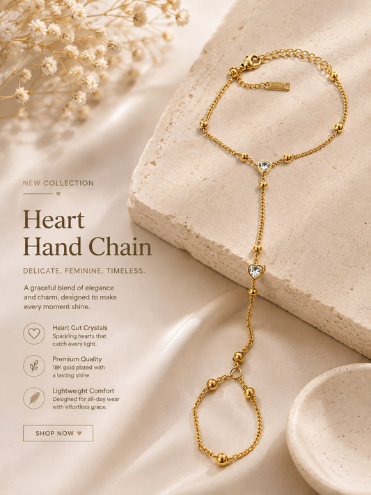 Amour Heart Hand Chain