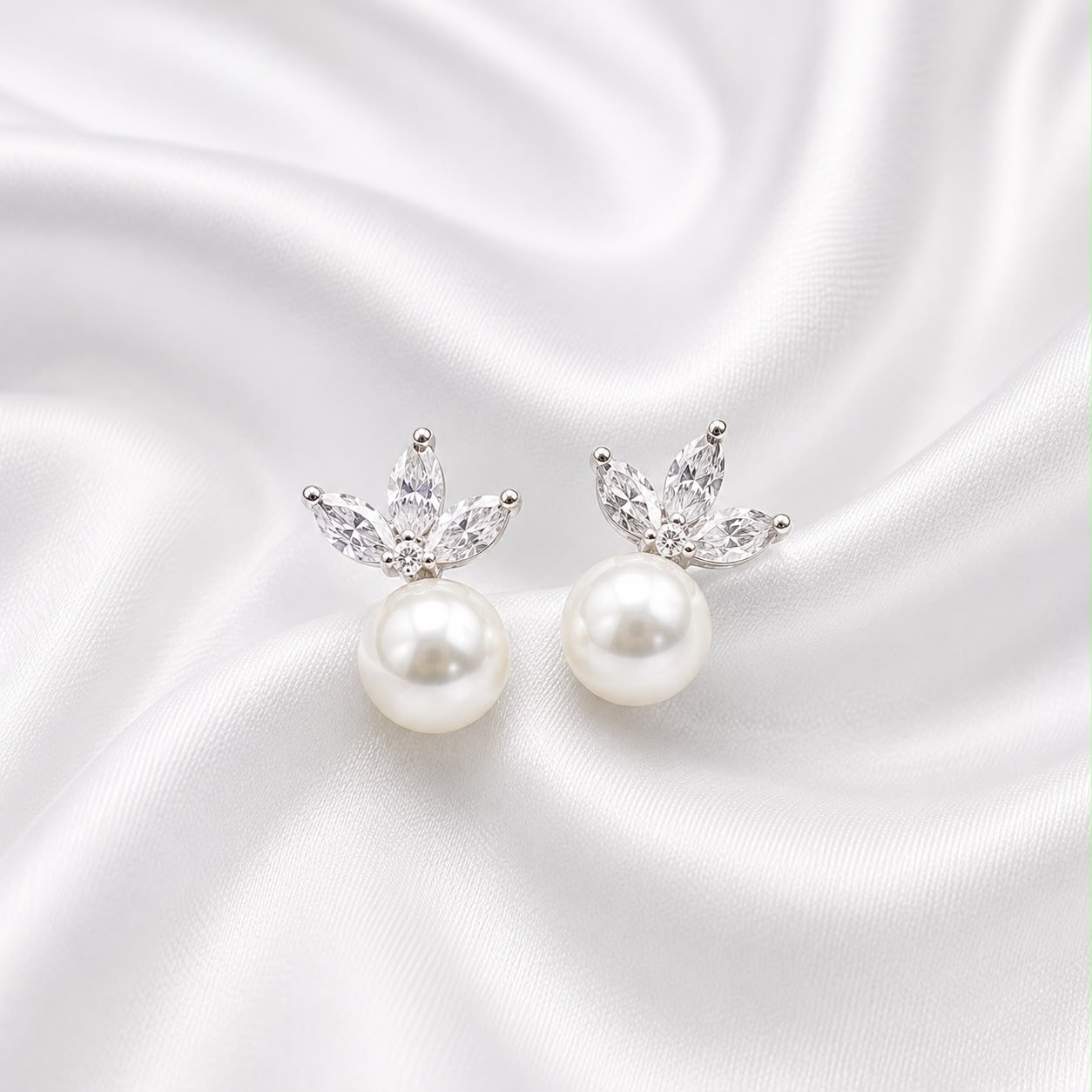 Bloom Pearl Studs