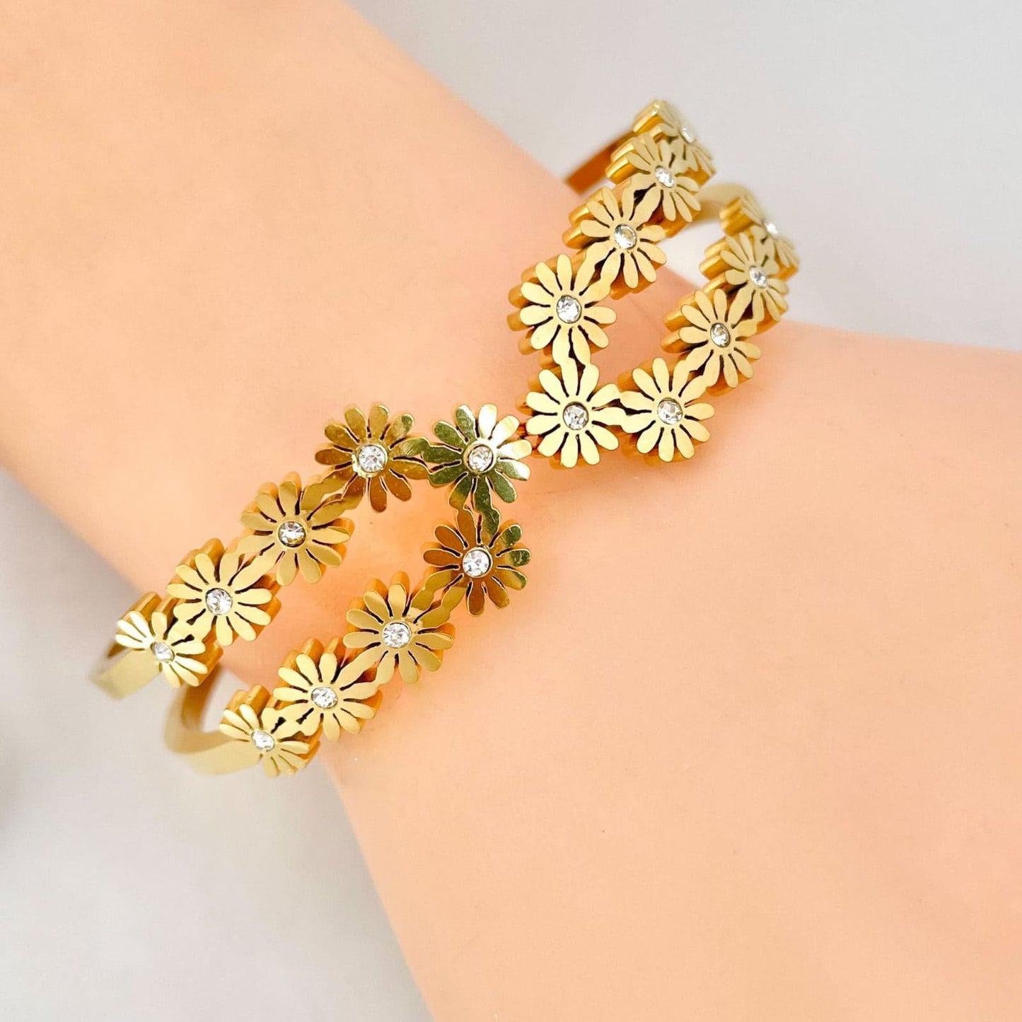 Golden Bloom Floral