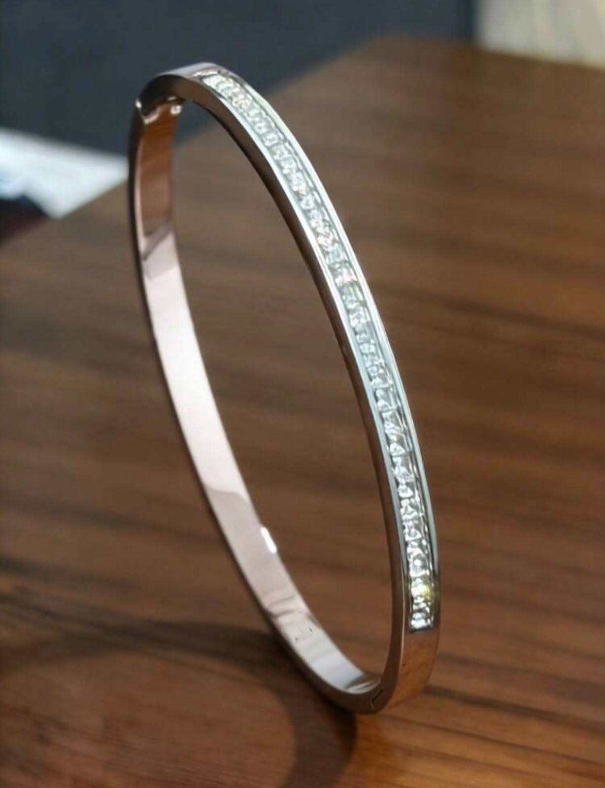 Silver Luxe Crystal Cuff