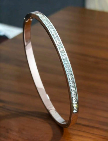 Silver Luxe Crystal Cuff