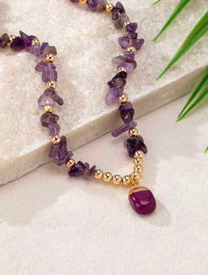 Amethyst Glow Charm