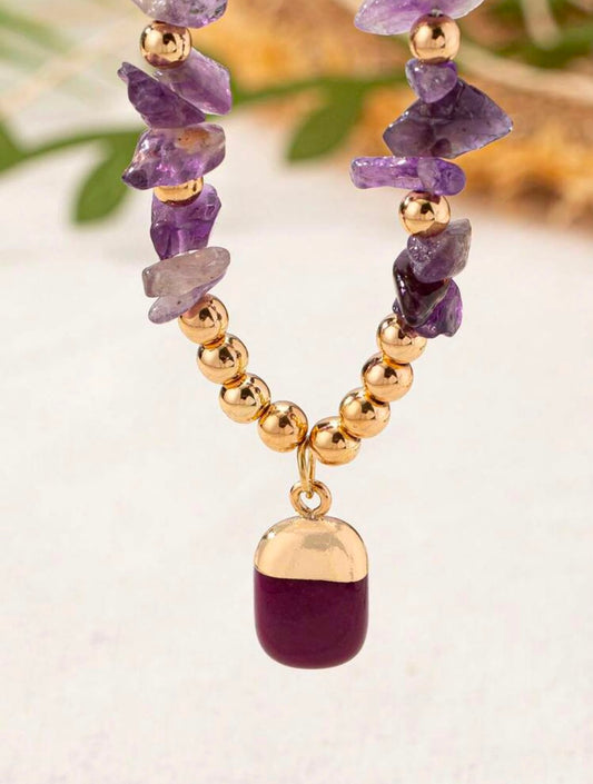 Amethyst Glow Charm