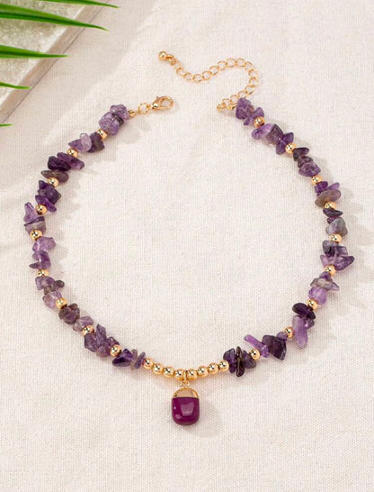 Amethyst Glow Charm