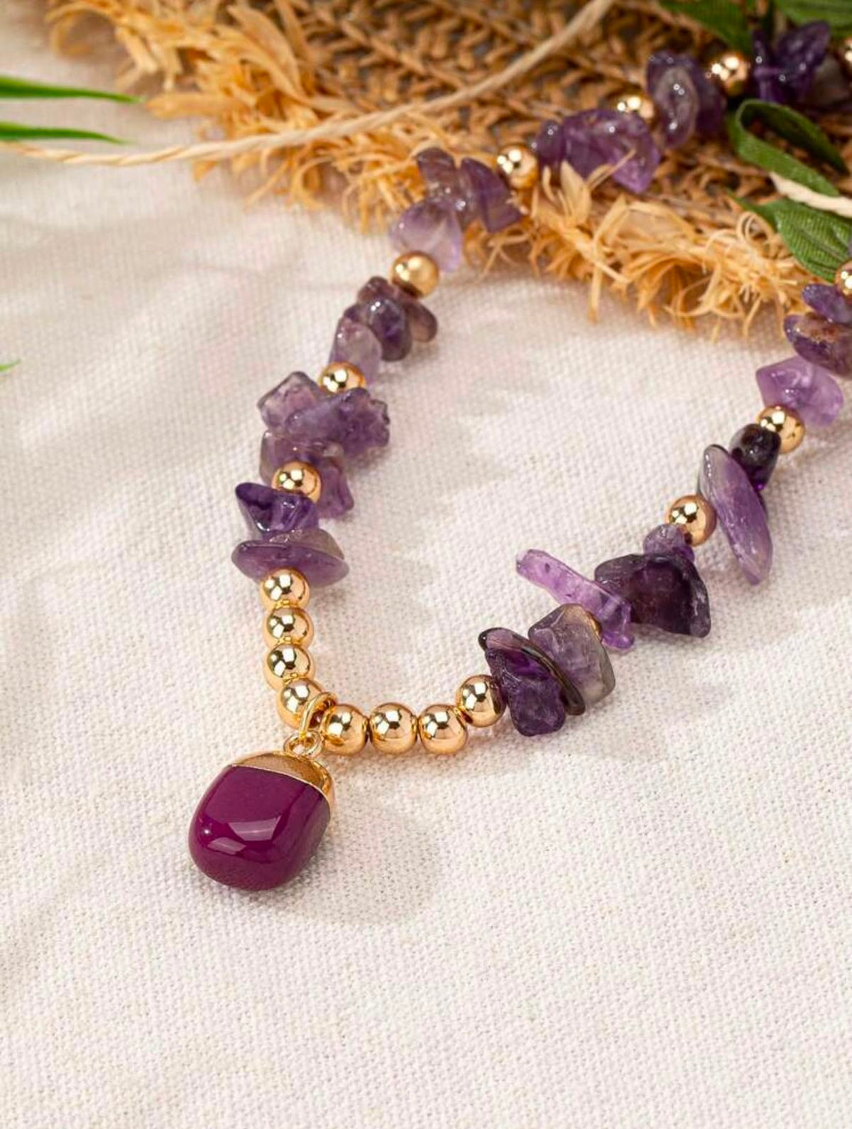 Amethyst Glow Charm